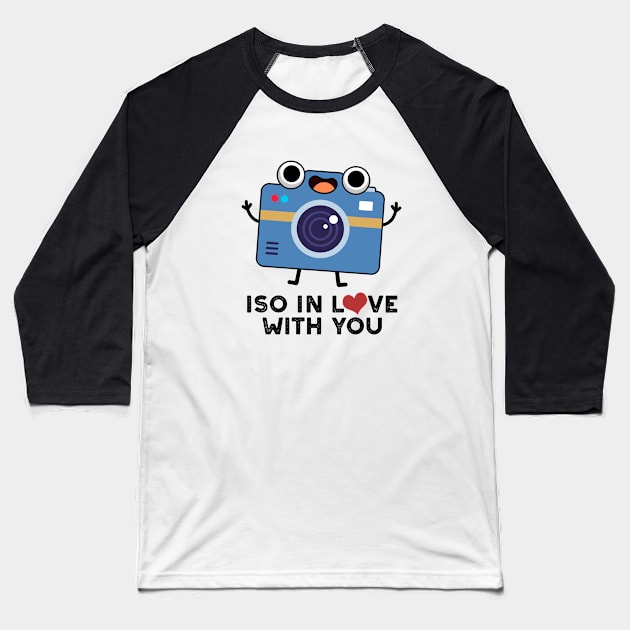 ISO In Love With You Cute Camera Pun Baseball T-Shirt by punnybone